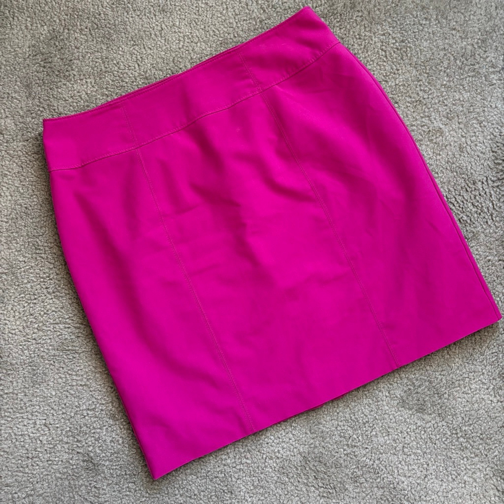 EUC Worthington plus size hot pink Aline skirt Career Wear Barbiecore | Size 16
